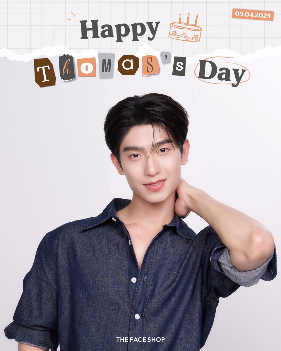 thefaceshop_th's tweet photo. ✨HAPPY THOMAS'S DAY🦊🎂
.
Wishing you a day filled with happiness
and a year ahead filled with success🩵
.

PARFECT TEETUT DAY

#CheersTo24thThomas #tthomastc https://t.co/Q3u99wwRiE