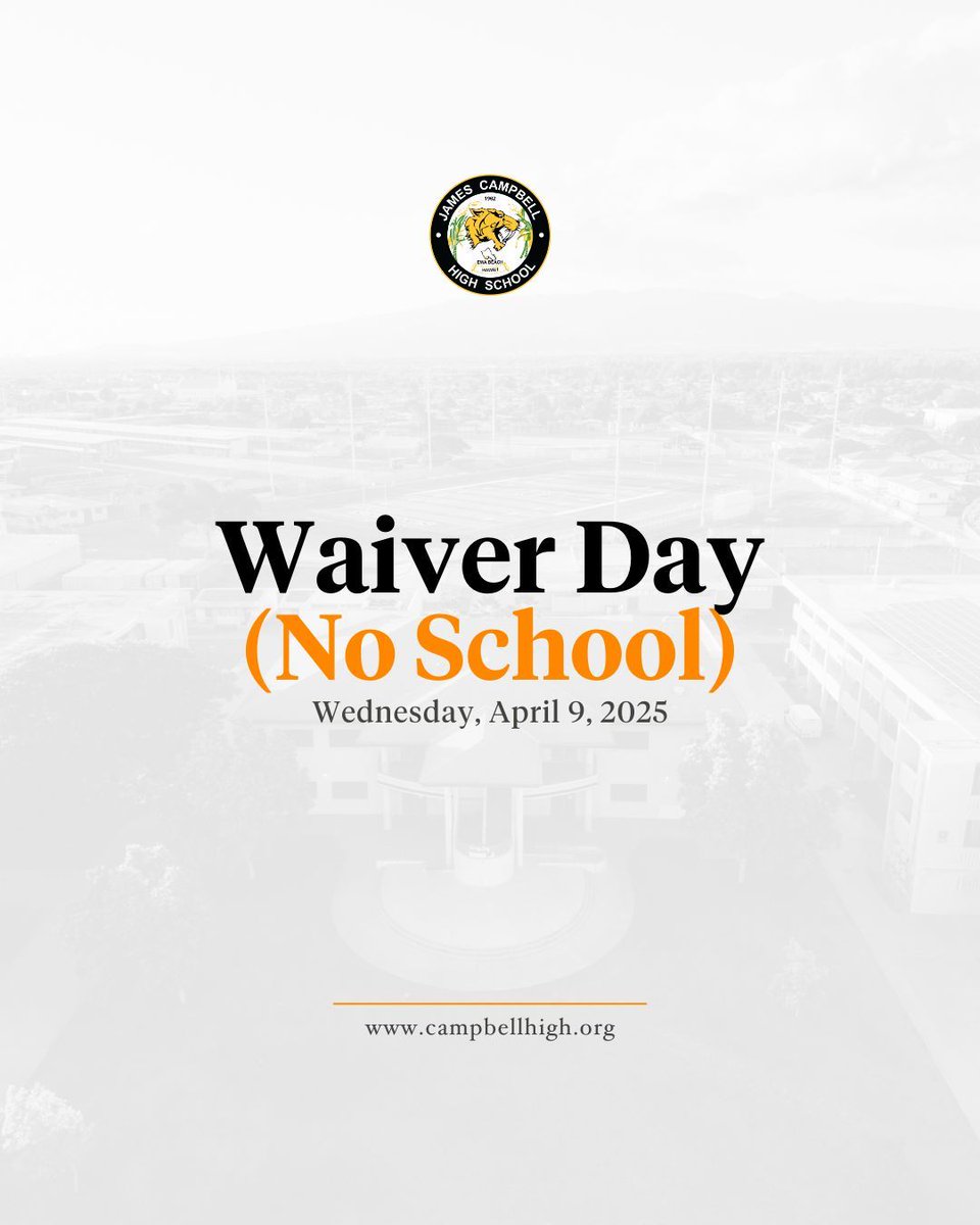 Last Waiver Day of the school year is tomorrow, Wednesday, April 9. Enjoy your day off Sabers!