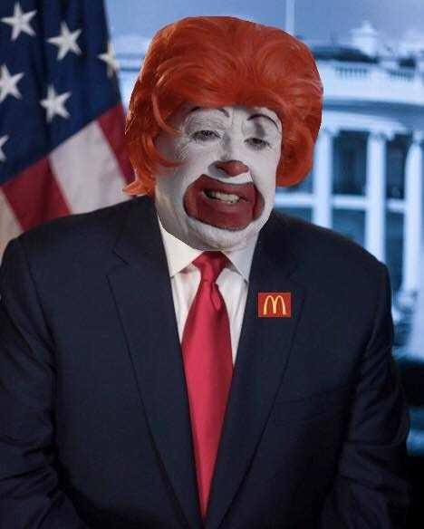 MCTRUMPonEth's tweet photo. Presenting McDonald Trump. I think everyone deserves to see it. https://t.co/ck7PemMkI3