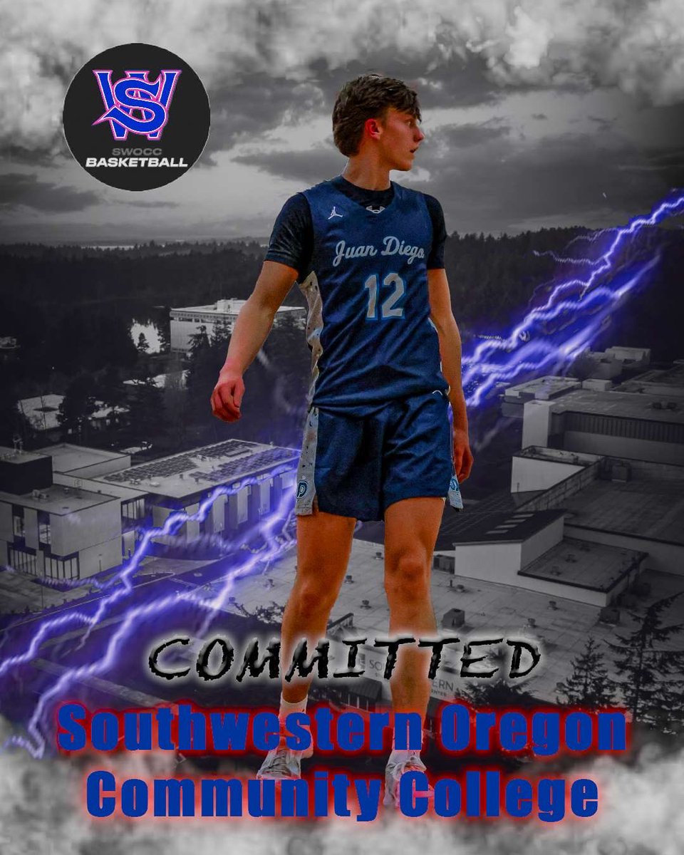 I am beyond grateful to announce my commitment to Southwestern Oregon community college. I’d like to especially thank my parents and all my family, coaches, teammates, and friends. #golakers