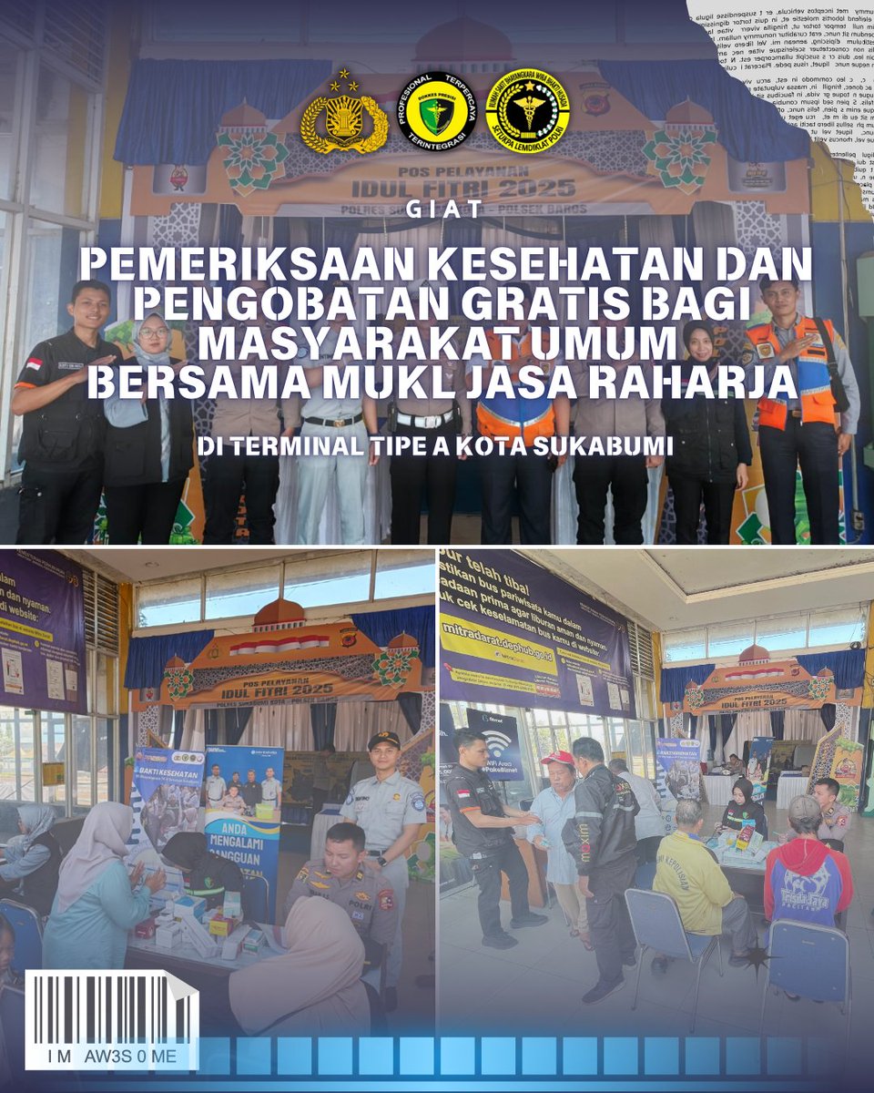 RSB_Setukpa's tweet photo. 🩺✨ PEMERIKSAAN KESEHATAN &amp; PENGOBATAN GRATIS UNTUK MASYARAKAT UMUM ✨🩺
Bersama MUKL Jasa Raharja, kami hadir lebih dekat untuk masyarakat!

Mari untuk tetap menjaga kesehatan !
Karena sehat adalah awal dari keselamatan di jalan dan dalam kehidupan. 🚑💙 https://t.co/iSpse1wYCh