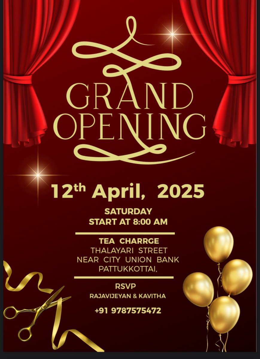 TeaCharrge's tweet photo. 2nd Branch opening 
@
Pattukkottai

🙏🙏🙏🙏 https://t.co/T8xX3OSkRz