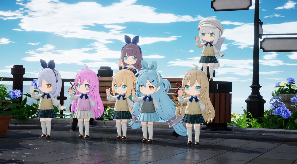 HKurimu09's tweet image. やっと制服衣装手に入れて
日本版の時と
同じ色合いにした！

#開放空間
#開放空間overfield