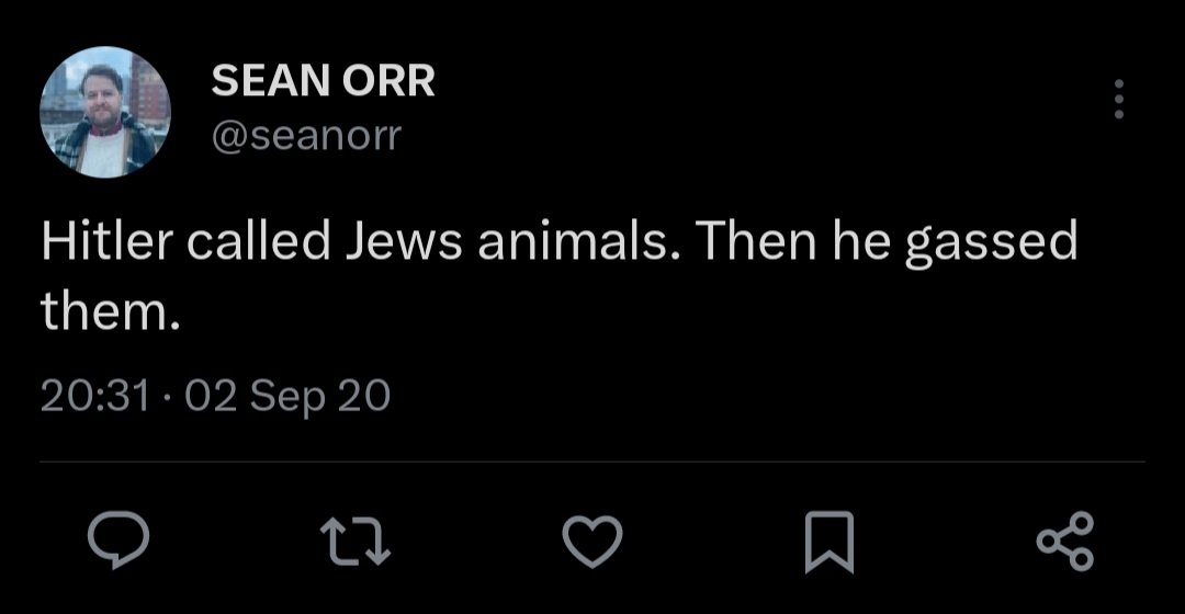 More hateful, antisemitic posts from Councillor-elect Sean Orr keep emerging. The Jewish community is watching, as is all of Vancouver. Orr can't credibly represent all Vancouverites—least of all the Jewish community. We need leaders who build bridges, not traffic in hate.