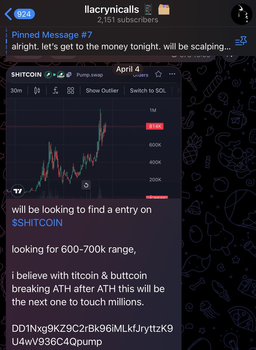 llacryn's tweet photo. women lie.
men lie.
llacryns accuracy doesn’t.
while SOL is down, all my people are up nicely.
2 plays were given.
if you were patient & held:
#shitcoin - 600k — 4.6mill - 8X so far.
#bootycoin - 26k — 146k - 6X so far.
llacryn cooks no matter the SOL price.
goodnight.