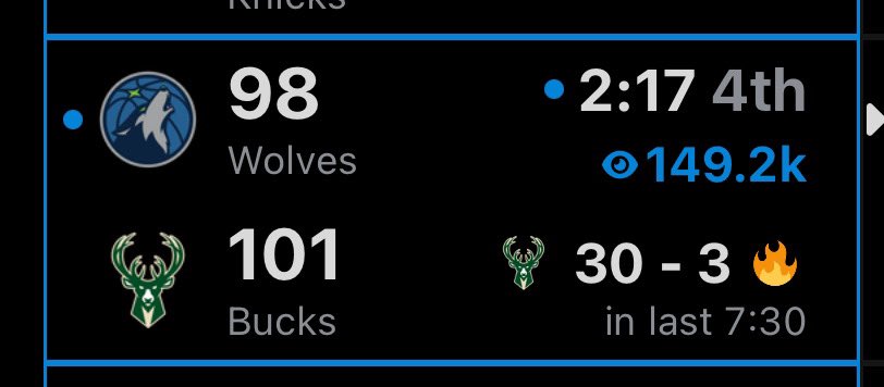 LegionHoops's tweet image. Does that say 30-3 run???

(via @realapp_)