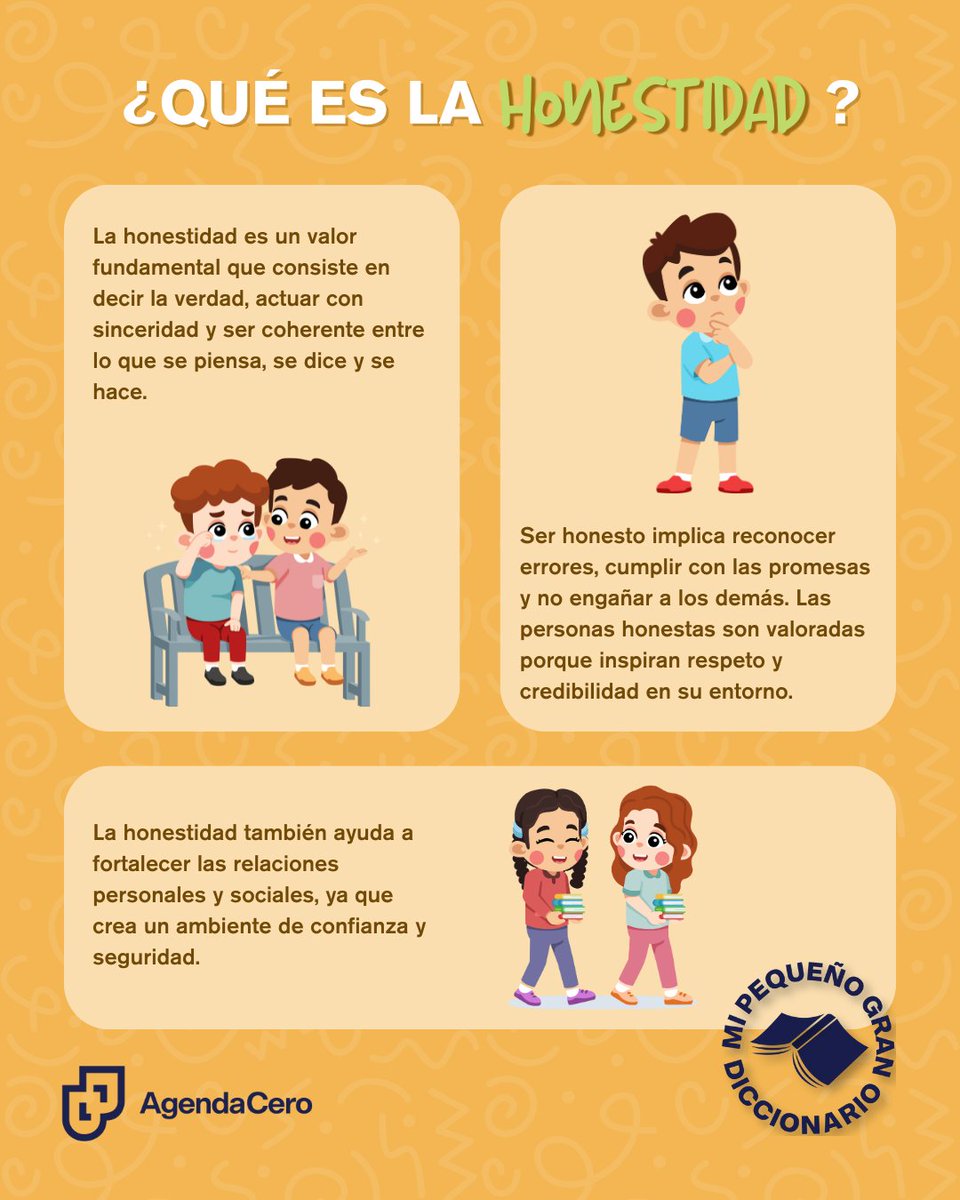 agendacero's tweet photo. ✨ La honestidad siempre nos lleva por el mejor camino 🚀💛 Decir la verdad y ser sinceros nos hace personas confiables y auténticas 🙌 #ValorQueInspira https://t.co/PLsKNiaBza