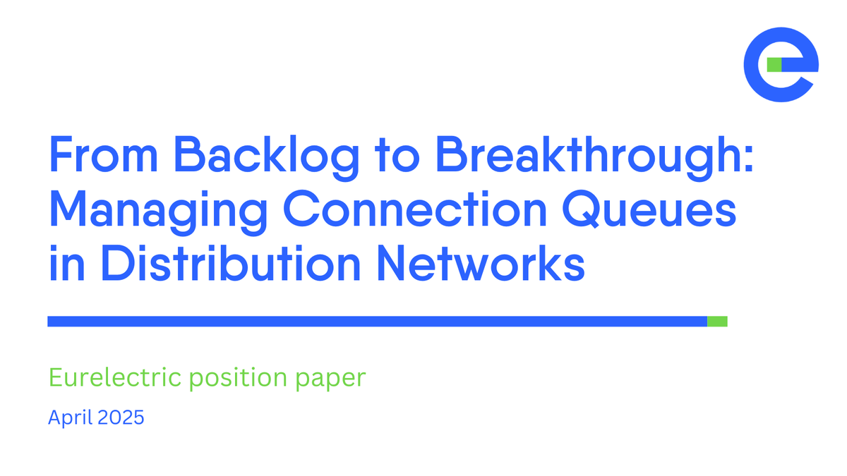 Connection queue backlogs in #electricity distribution networks hinder the #energytransition, slow down economic growth  &amp; create inefficiencies in grid utilisation.  

Learn how to ensure faster, more efficient &amp; fairer grid connections in our paper👉 bit.ly/3EhNr09