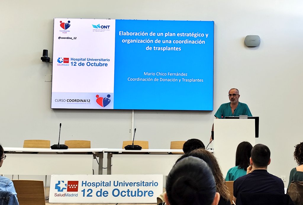 UCI_12Octubre's tweet photo. Arrancamos nuestra primera edición del "Curso Coordina12", donde intentaremos compartir lo que hacemos y hemos aprendido en nuestra reciente andadura en la Coordinación de Trasplantes. @ucite12 @H12Octubre https://t.co/T3F9MYiqK0