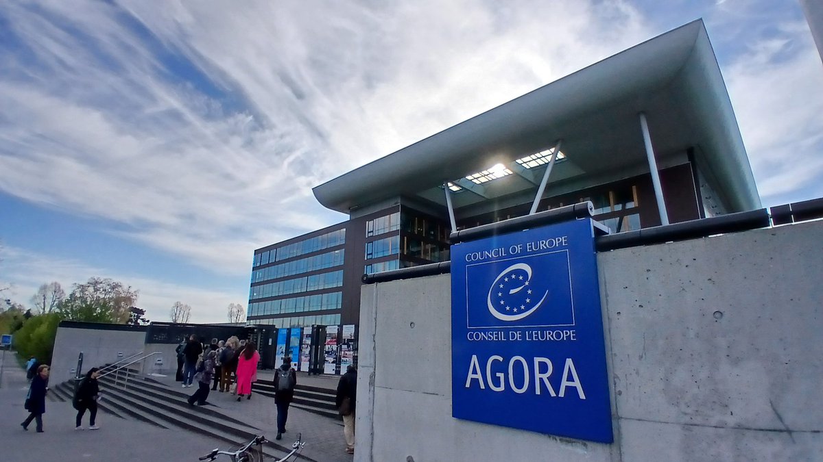 ATD_Europe's tweet photo. Soon Day 3 of the @coe @cingo #SpringSession will start at the #Agora.
Thank you @GErmischer and the Permanent Commission for the facilitation work.
Today we will discuss among others the European #SocialRights Charter Committee statement on the importance of the #SocialCharter for the drafting of the new EU #AntipovertyStrategy. 

#LeaveNoOneBehind with #SocialRights! #EndPovertyNow!

@EU_Social @RoxanaMinzatu @Eurochild_org @alain_berset @anrurka @CoESocialRights @EAPNEurope @EU_EESC @social_platform @CSOGroupEESC @ATD4thWorld @CaritasEuropa @CarmenSalcedoBe @srpoverty @DeSchutterO  @social_rights
