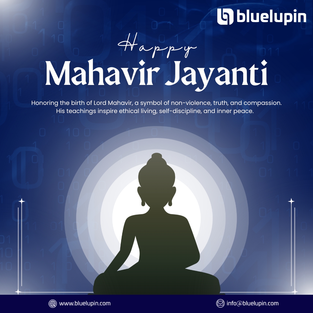 Bluelupintech's tweet image. Today, we celebrate Mahavir Jayanti, the birth anniversary of Lord Mahavir, a spiritual leader and the 24th Tirthankara of Jainism.
Let’s take this day to reflect and spread a little more peace in our world.

#MahavirJayanti #LordMahavir #PeaceAndKindness #TruthMatters #Bluelupin
