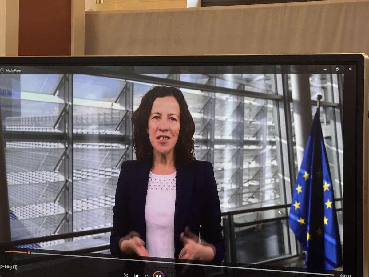 ErasmusPlusInd's tweet photo. “Skills are important not only for work, but also for participation and the resilience of democracy. Citizenship is non just voting or paing taxes, but for example against fake news”, said @RoxanaMinzatu in a video message for the opening of #ErasmusPEACE seminar in Cluj, Romania https://t.co/gwfqCH2U1X
