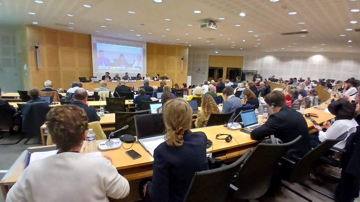 ATD_Europe's tweet photo. Soon Day 3 of the @coe @cingo #SpringSession will start at the #Agora. Thank you @GErmischer and the Permanent Commission for facilitation. Yesterday we met among others with @AgnesvonMaravic @CoE_children to discuss the #ChildrenRights Strategy Mid-term review. #EveryChild
#LeaveNoChildBehind with #SocialRights! #EndChildPoverty
@Eurochild_org @alain_berset @anrurka @CoESocialRights @globalcoalition @UNICEF_EU
