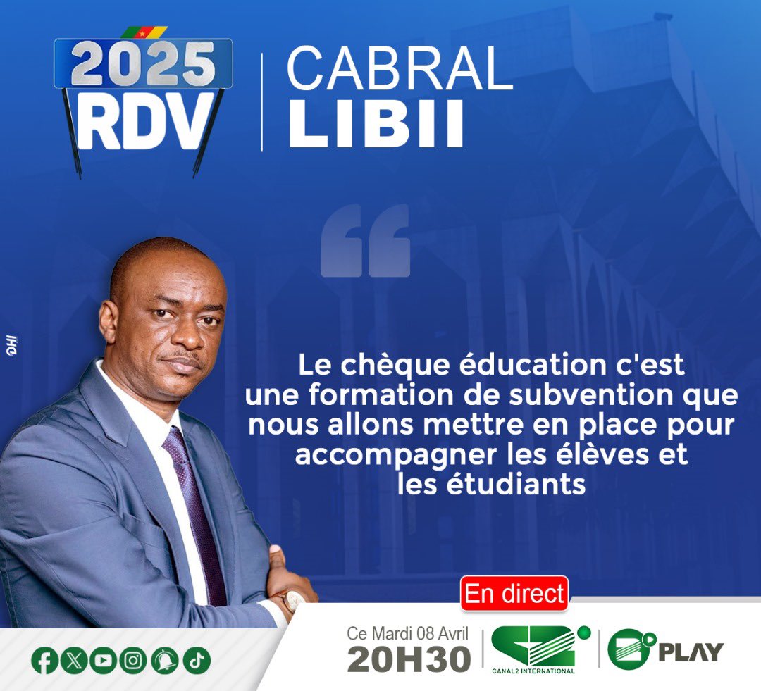 Martialdany5's tweet photo. @Pcrn_Officiel Selon l’honorable @CabralLibii, « le système actuel se nourrit davantage de médiocrité »
Il a souligné également l’impact négatif du système sur le mental de la jeunesse https://t.co/3y485RnIBI