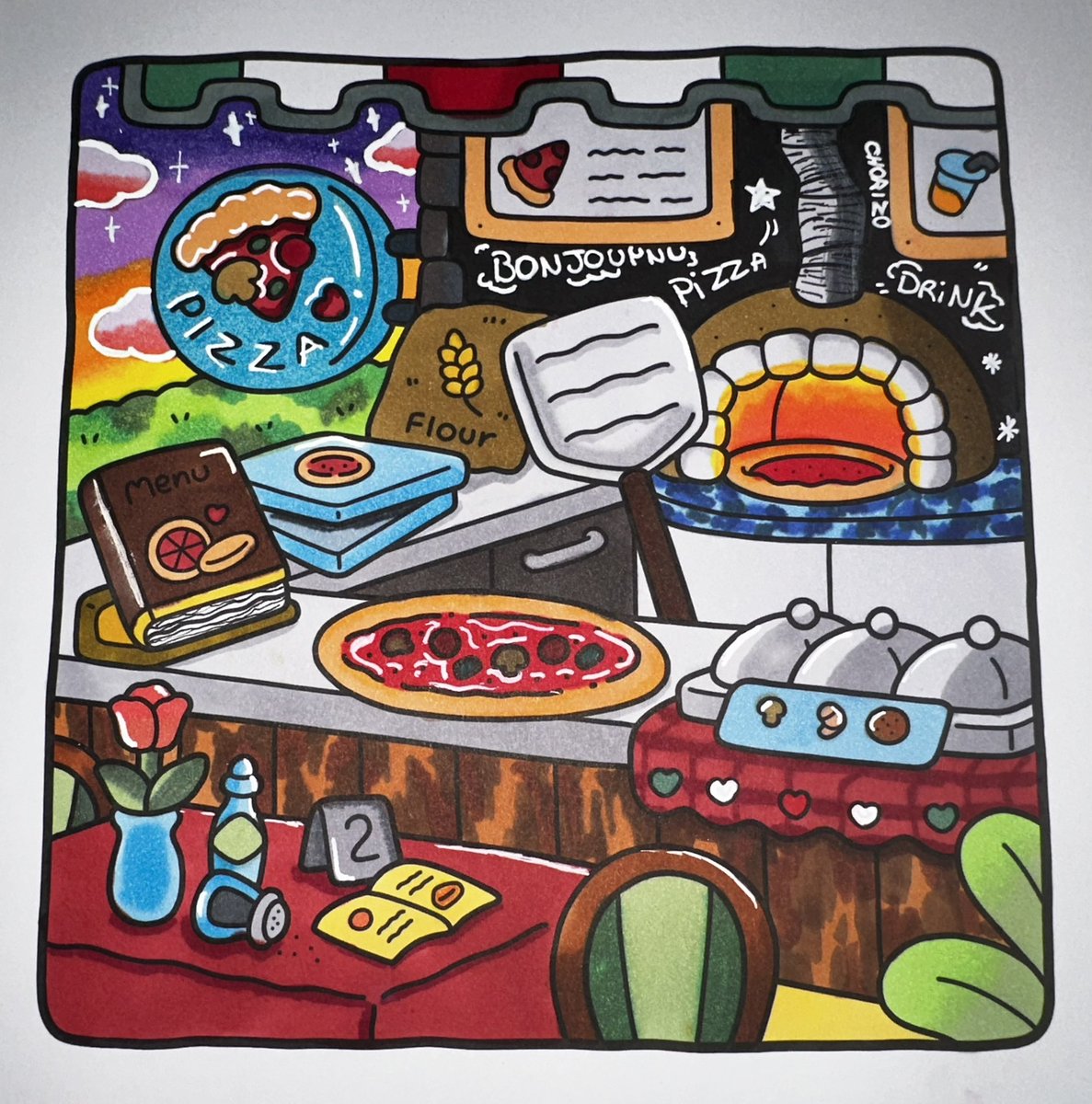 OceVador's tweet photo. Hello 🌷
Je débute dans les coloriages coco wyo, est-ce que vous auriez des marques de feutres ou des pack de feutre à alcool sympa ? 😊 
Pareil pour des feutres ou stylo acrylique. Je prend tout tips ou info 🙏

#coloring #cocowyo #drawing https://t.co/GTBWy2EGXt
