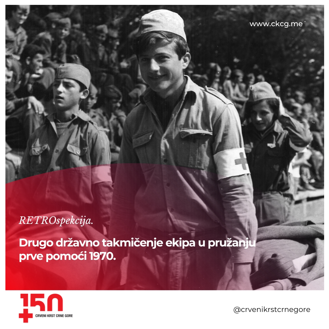 CKCG_MRC's tweet photo. RETROspekcija🔙
📍Drugo takmičenje ekipa u pružanju prve pomoći koje je održano 1970. godine u tadašnjem Titogradu.
#svudazasvakoga #EverywhereForEveryone #Prvapomoc #FirstAid #RedCrossofMontenegro https://t.co/fM0RKIRNUS