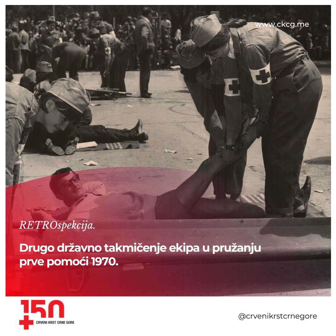 CKCG_MRC's tweet photo. RETROspekcija🔙
📍Drugo takmičenje ekipa u pružanju prve pomoći koje je održano 1970. godine u tadašnjem Titogradu.
#svudazasvakoga #EverywhereForEveryone #Prvapomoc #FirstAid #RedCrossofMontenegro https://t.co/fM0RKIRNUS