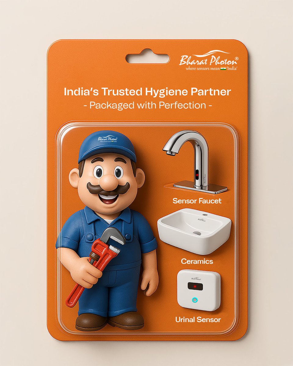 Bharat_Photon's tweet photo. Not just hygiene. It’s a whole toolkit of trust.
From Sensor Faucets to Ceramics – your sanitation solutions, now in a power-packed package!

#Bharatphoton #bpeinnovations #ToolKit #TouchlessTechnology #ToyTrend #Trending #AI #SensorFaucet #SensorTap #Basin #Ceramic #UrinalSensor https://t.co/B5DfhIVr1s