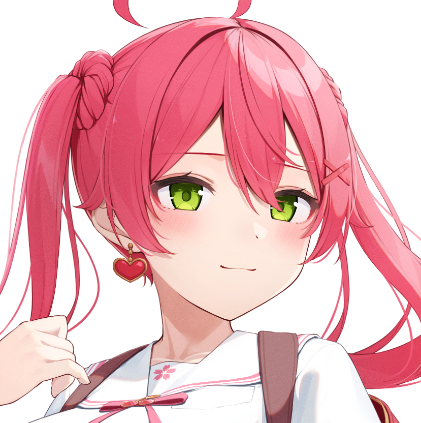 さくらみこ 「wipいい感じに描けてるのでわ???明日には…上げたい… 」|にゃん🐾のイラスト