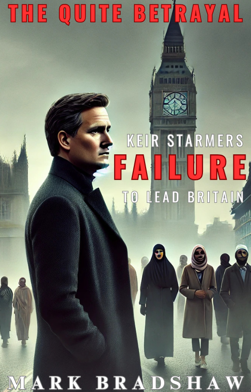 MarkiBradshaw's tweet image. Keir Starmer is failing Britain — and silencing the truth.
📘 A Silent Betrayal — out now.
🛑 Get your copy before this book gets banned.
#uk #ukstandup #censorship #worldseethis #exposed #traitor  #KeirStarmer #UKPolitics #FreeSpeech #BannedBooks