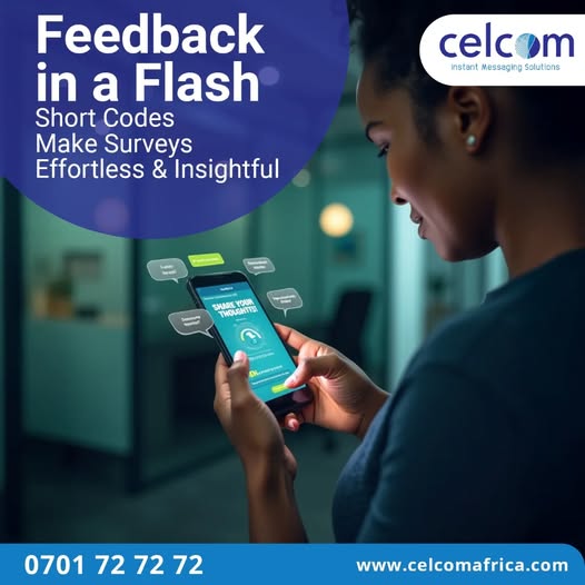 celcomafrica's tweet image. With Short Codes, collecting feedback is fast, simple, and effective.
✔️ Quick response rates
✔️ Easy for customers to participate
✔️ No internet required
Get valuable insights with ease!
👉 celcomafrica.com/ussd-short-cod…
#ShortCode #SurveySolutions #CustomerFeedback #BusinessGrowth…