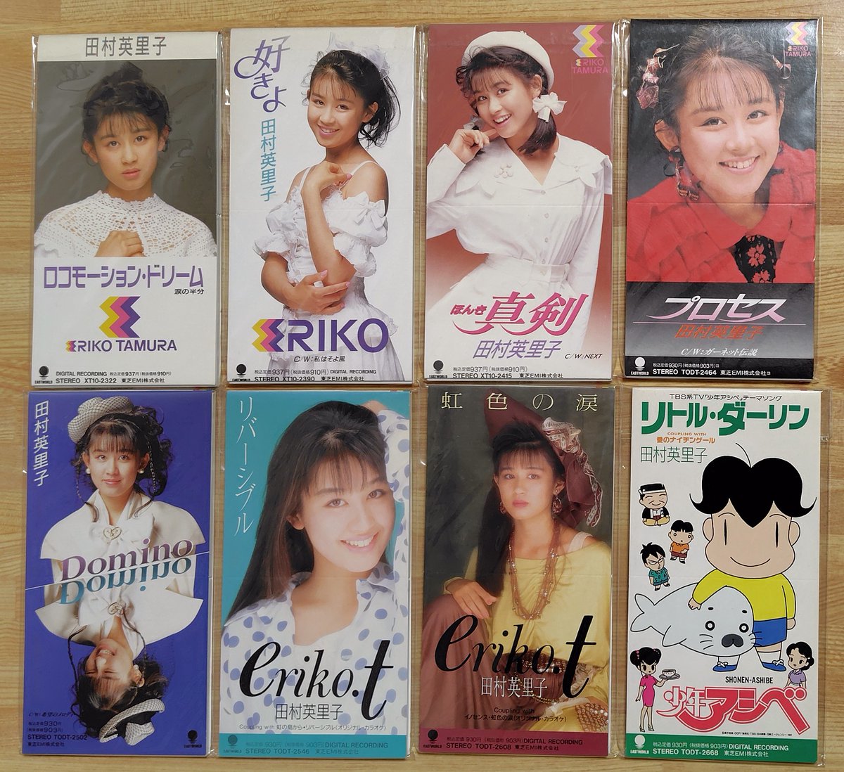 田村英里子さん。1989年デビューでなんとかザ・ベストテンランクイン