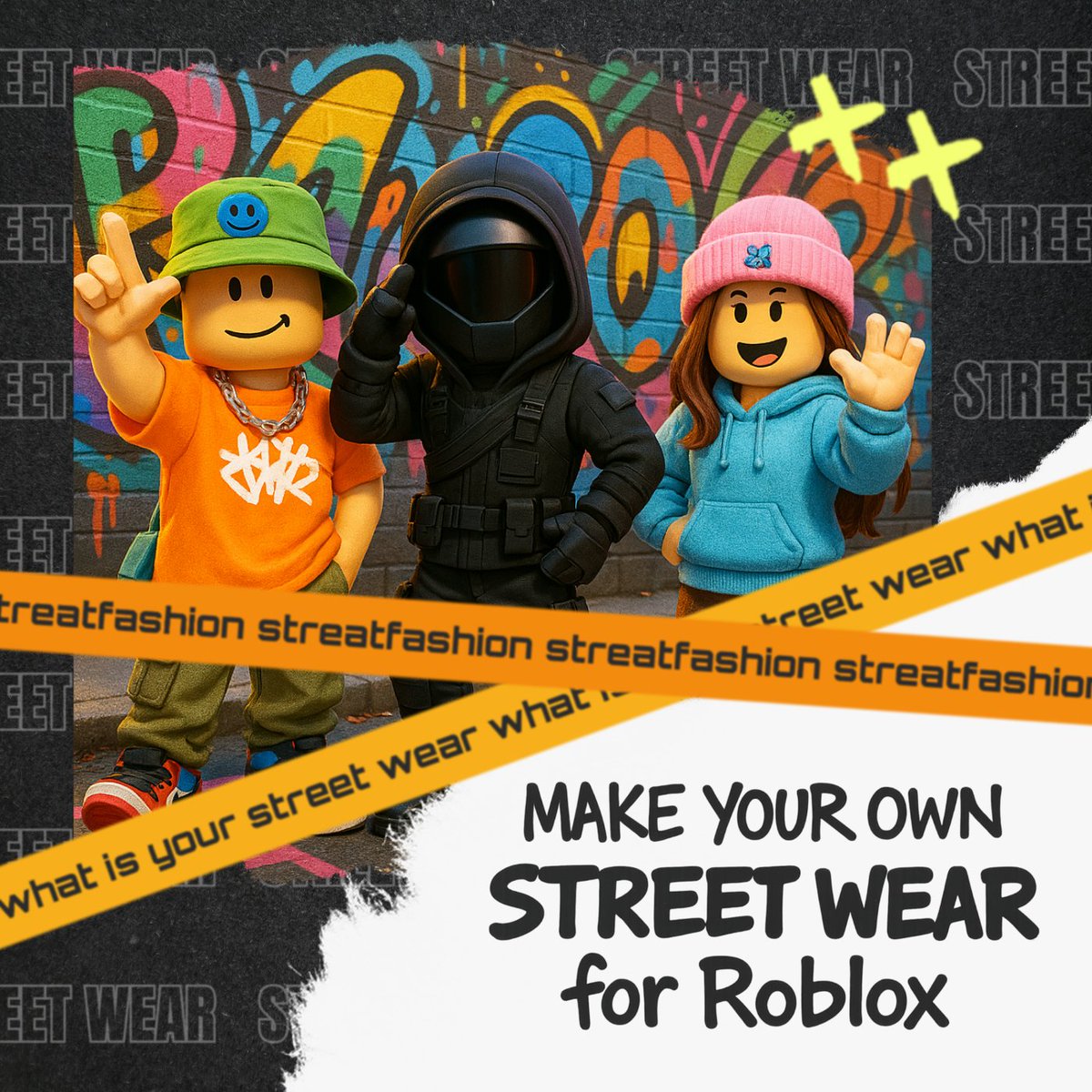 What are you wearing these days? A hoodie? Techwear? Design your own style in Roblox — from the headset down to the sneakers.

💥Design unique #UGC for #Roblox
💥Choose from hundreds of free #templates 
💥Create easily and quickly with #AI

Try Now! - altava.com/design-gallery
