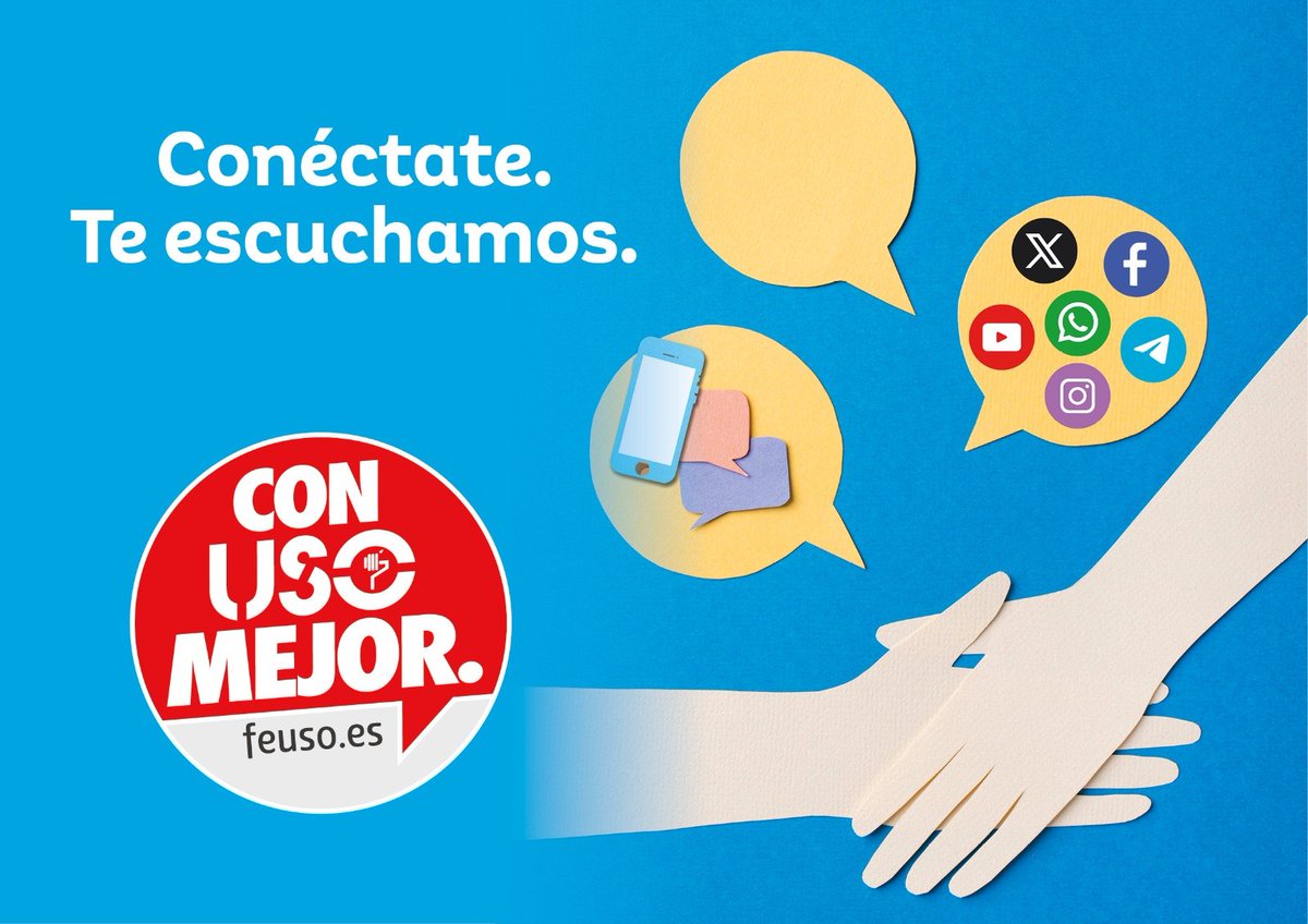 LSB_USONavarra's tweet photo. Conéctate. Te escuchamos. Las Redes Sociales de FEUSO https://t.co/7Ixlm79An9