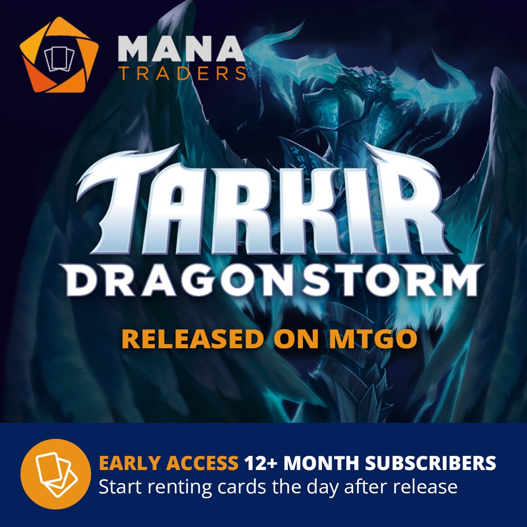 ManaTraders (@mana_traders) on Twitter photo Tarkir: Dragonstorm has arrived on #MTGO — and it’s coming to Manatraders rentals!
💎 Early access depends on your subscription tier:
🔸 Diamond → Same Day
🔸 Sapphire/Ruby → Next Day
🔸 Emerald → Up to 5 Days
🔸 Pearl → 7 Days
Get early access—check out our Loyalty Tarkir: Dragonstorm has arrived on #MTGO — and it’s coming to Manatraders rentals!
💎 Early access depends on your subscription tier:
🔸 Diamond → Same Day
🔸 Sapphire/Ruby → Next Day
🔸 Emerald → Up to 5 Days
🔸 Pearl → 7 Days
Get early access—check out our Loyalty