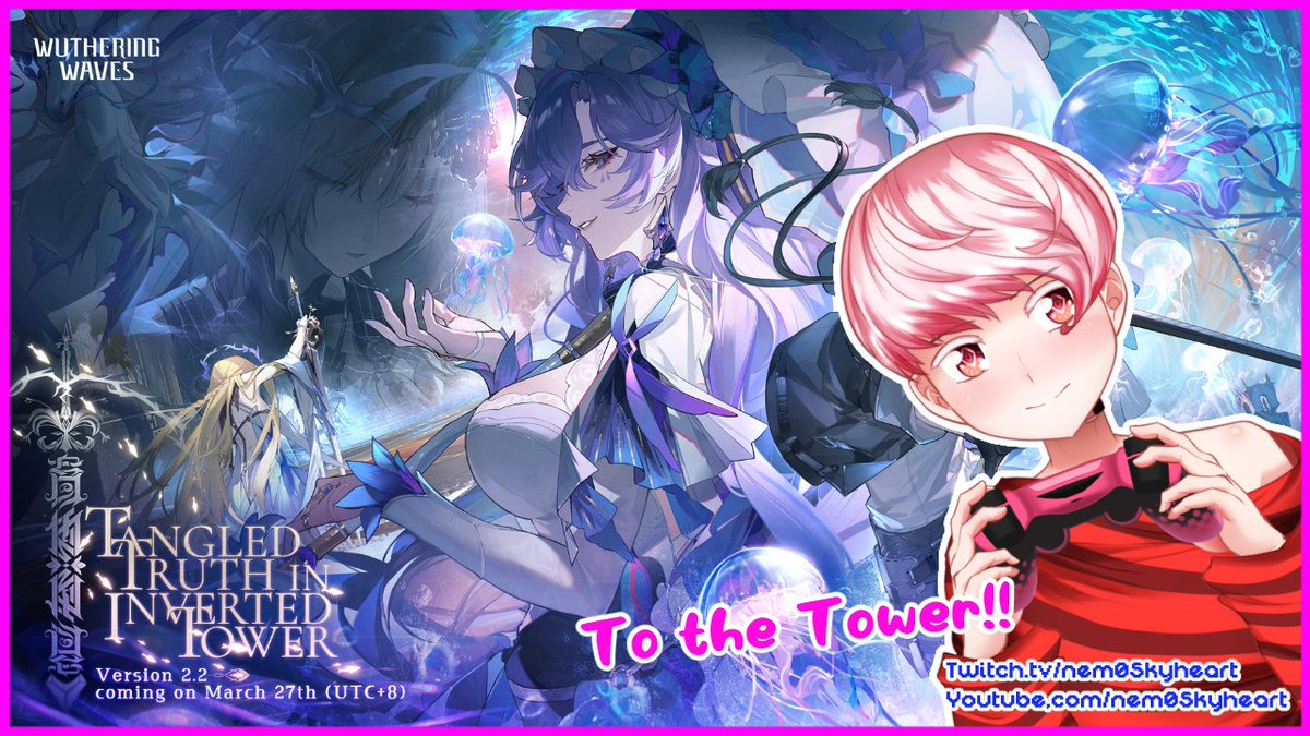 nem0Skyheart's tweet photo. Live NOW playing some WuWa doing the Main Story Quest!
Cant wait to see whats in store from my fave Gacha Game!~ Link in reply
#Vtuber #NobodyLive https://t.co/pKsbWVcgMn