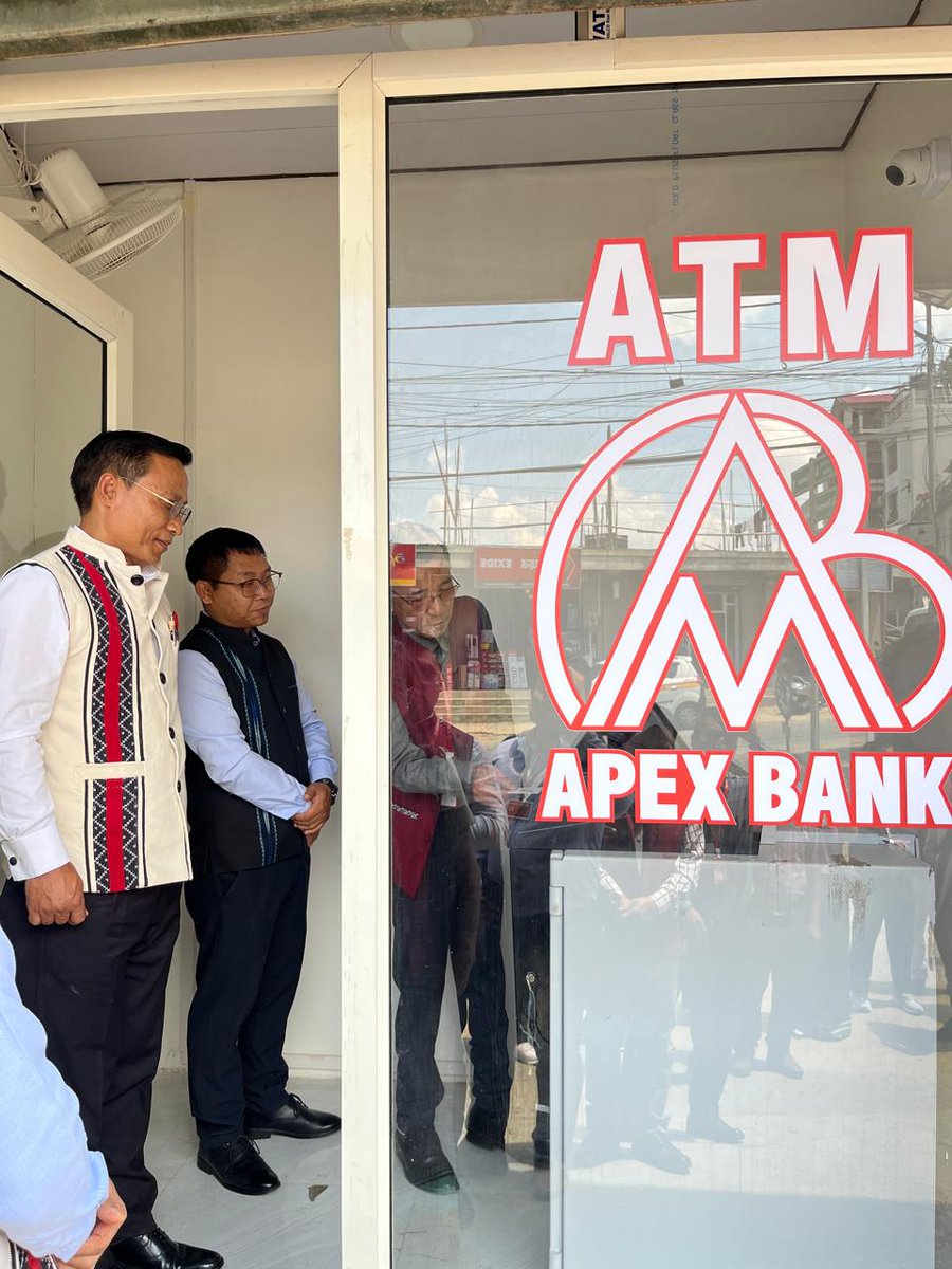 Adviser to the Hon’ble Chief Minister, Pu <a href="/Lalvenchhunga/">TBC Lalvenchhunga</a>, inaugurated the new branch and ATM booth of Mizoram Cooperative Apex Bank in his constituency- Chawlhhmun, Aizawl today. #Mizoram #Aizawl #MCAB