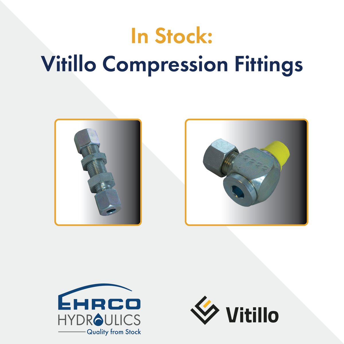 Ehrco_uk's tweet photo. At Ehrco we stock a large range of 𝐃𝐈𝐍 𝟐𝟑𝟓𝟑 𝐌𝐞𝐭𝐫𝐢𝐜 𝐒𝐭𝐞𝐞𝐥 𝐓𝐮𝐛𝐞 𝐂𝐨𝐧𝐧𝐞𝐜𝐭𝐨𝐫𝐬, manufactured by our supplier Vitillo. 

Not sure what you need? Give us a call on 01384 245000 to speak to a member of our friendly team. 

#CompressionFittings #Vitillo https://t.co/PCgAcYkz5f