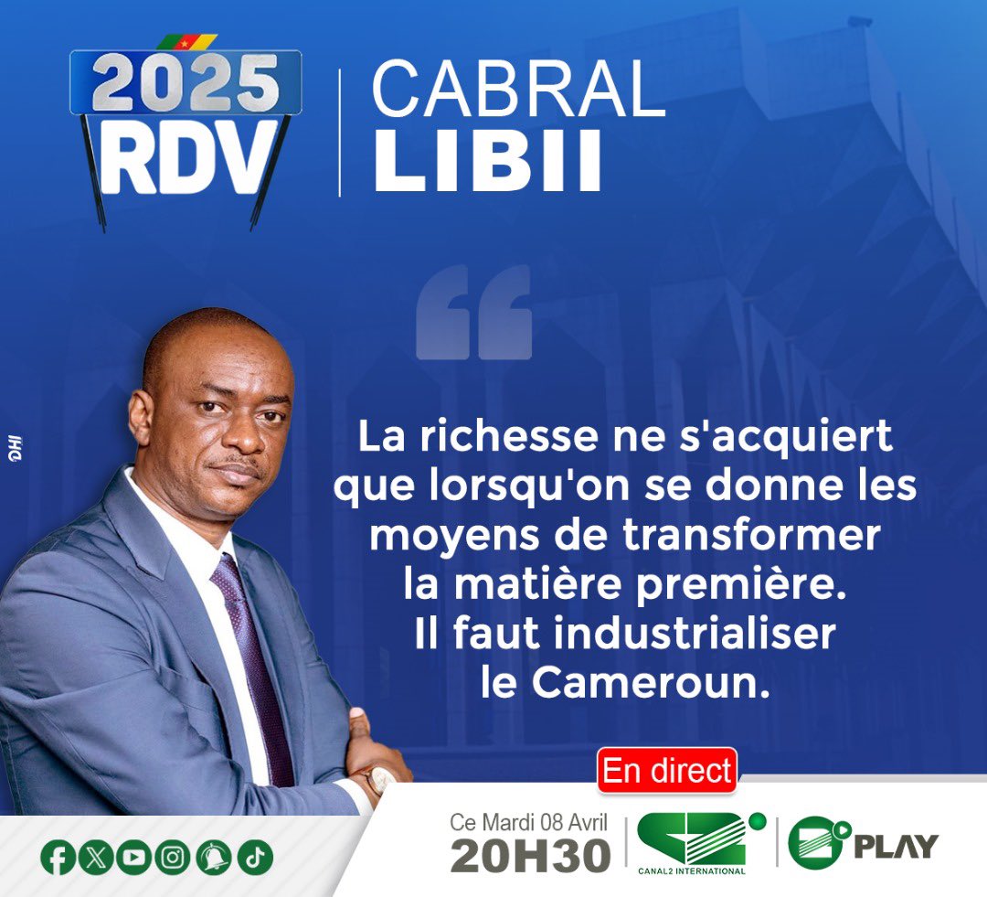 Martialdany5's tweet photo. @Pcrn_Officiel Les #créateurs_de_contenus il vous appartient de bien positionner le Cameroun dans le monde à travers votre talents … 

« Il faut industrialiser le #Cameroun. https://t.co/Zvo4skR7oj