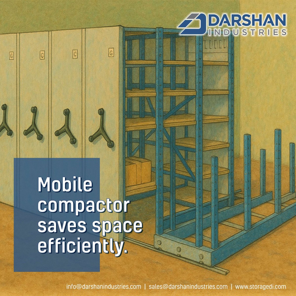 BharatC81056892's tweet image. Save Space Efficiently with Mobile Compactors from Spider Multi Range of Storage! 📦🚀 Perfect for offices, warehouses &amp;amp; industries—maximize your storage without compromising on accessibility.
#MobileCompactor #SpiderStorage #SpaceSaver #SmartStorage #EfficientStorage