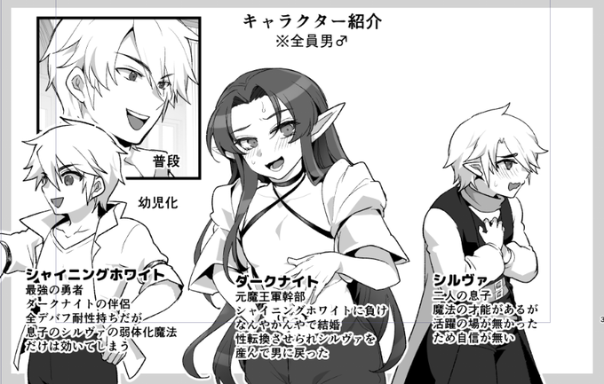 キャラ紹介ページあったほうが良いかなって作ろうとしてるけど、単行本とかに何気なくスっとあるキャラ紹介ページってすげえんだなってなってる 