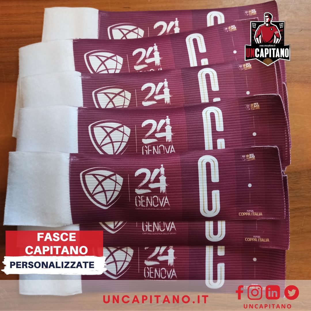 Un_Capitano's tweet photo. Fascia capitano personalizzata come da Vostra richiesta tramite stampa in sublimazione su tutta la dimensione. Disponibili in due modelli. 
Maggiori info: https://t.co/kZ3iyuytxR https://t.co/wjqow0HCU0