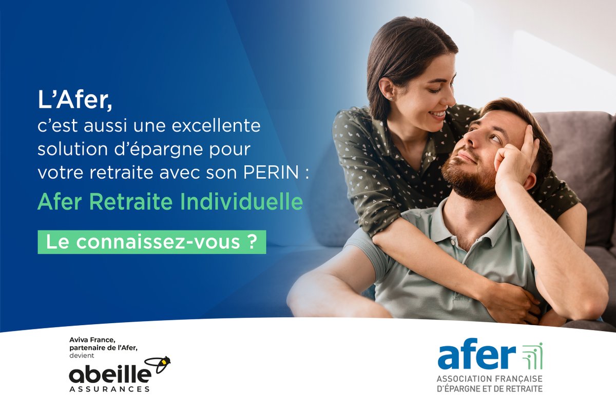 CesariAssurance's tweet photo. Envie d’une #retraite sereine ? Découvrez le nouveau Plan d’Epargne Retraite Individuel de l’#Afer 👉 https://t.co/fNrPM4Ygal 
#assurancevie #PERIN https://t.co/U5wqu2bUwZ