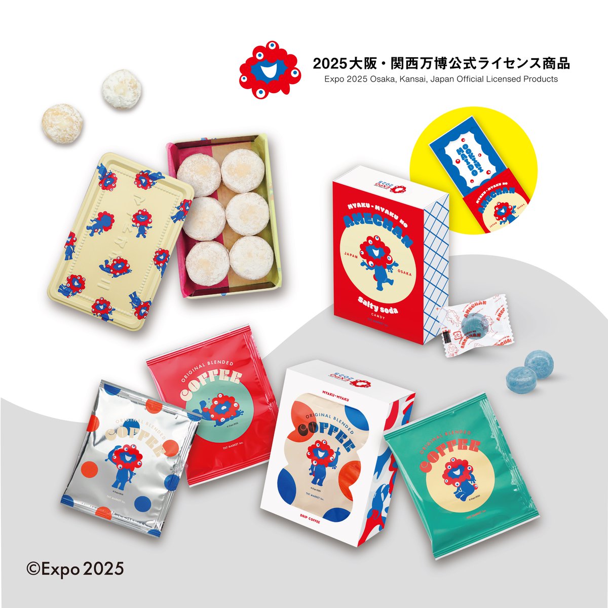 マイドオオキニ ミャクミャク クッキー缶 太陽ノ塔 大阪関西万博