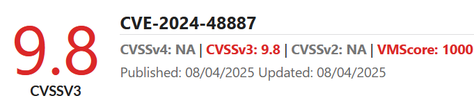 vulmoncom's tweet image. 🚨 CVE-2024-48887 Fortinet FortiSwitch GUI vuln (CVSS 9.3)
A remote attacker can change admin passwords without authentication via the set_password endpoint.
Unauthenticated access + no verification = full control.
#Vulmon #CyberSecurity #Fortinet