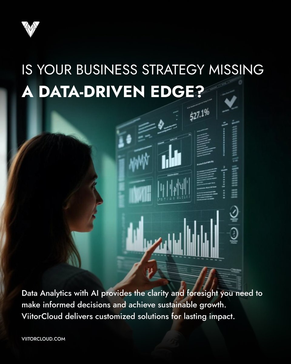 ViitorCloud's tweet photo. @ViitorCloud's AI-powered analytics solutions provide the clarity and foresight needed for informed decisions and sustainable growth.
π βhttps://t.co/WflPc8FhyH
#DataAnalytics #AI #DataAnalyticsWithAI #BusinessStrategy #DataDriven #ArtificialIntelligence #AISolutions https://t.co/o1OdDvgv2C