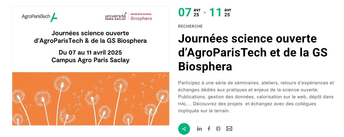 The PCI team participated in #OpenScience Week at AgroParisTech and the Graduate School Biosphera. We thank the organizers for the insightful presentations on the current publishing landscape and enjoyed the engaging roundtable discussion about PCI.