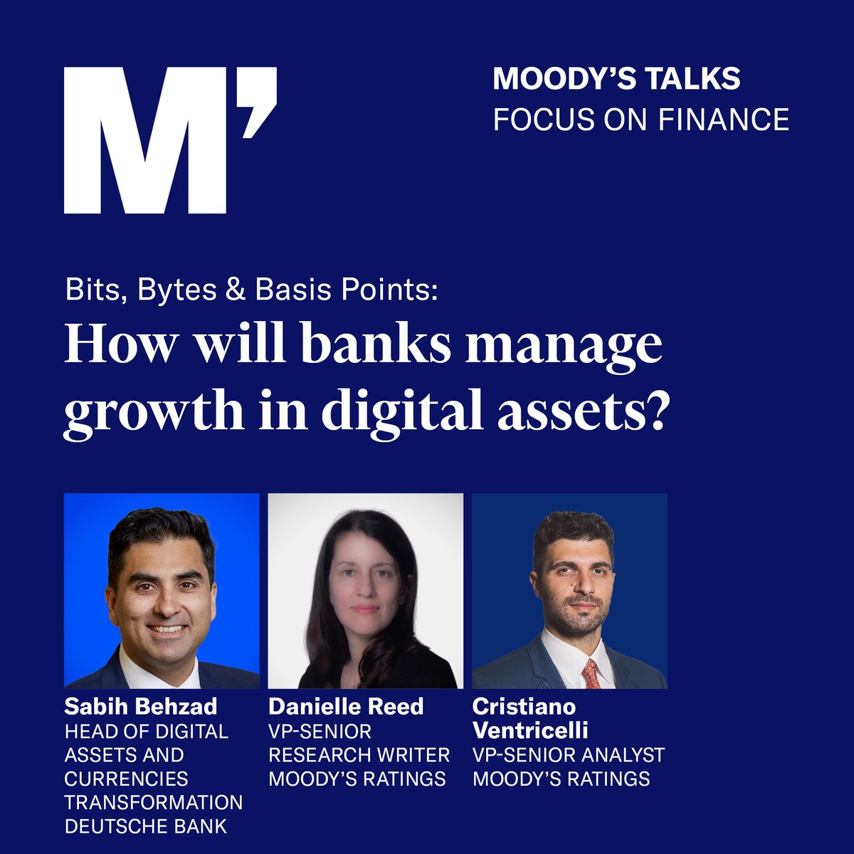 As banks expand capabilities for digital assets, tokenization and blockchain, what are the challenges, and potential risks and rewards? Deutsche Bank's Sabih Behzad offers his insights. Listen here: mdy.link/42msHwp

#DeFi #tokenization #blockchain #banking