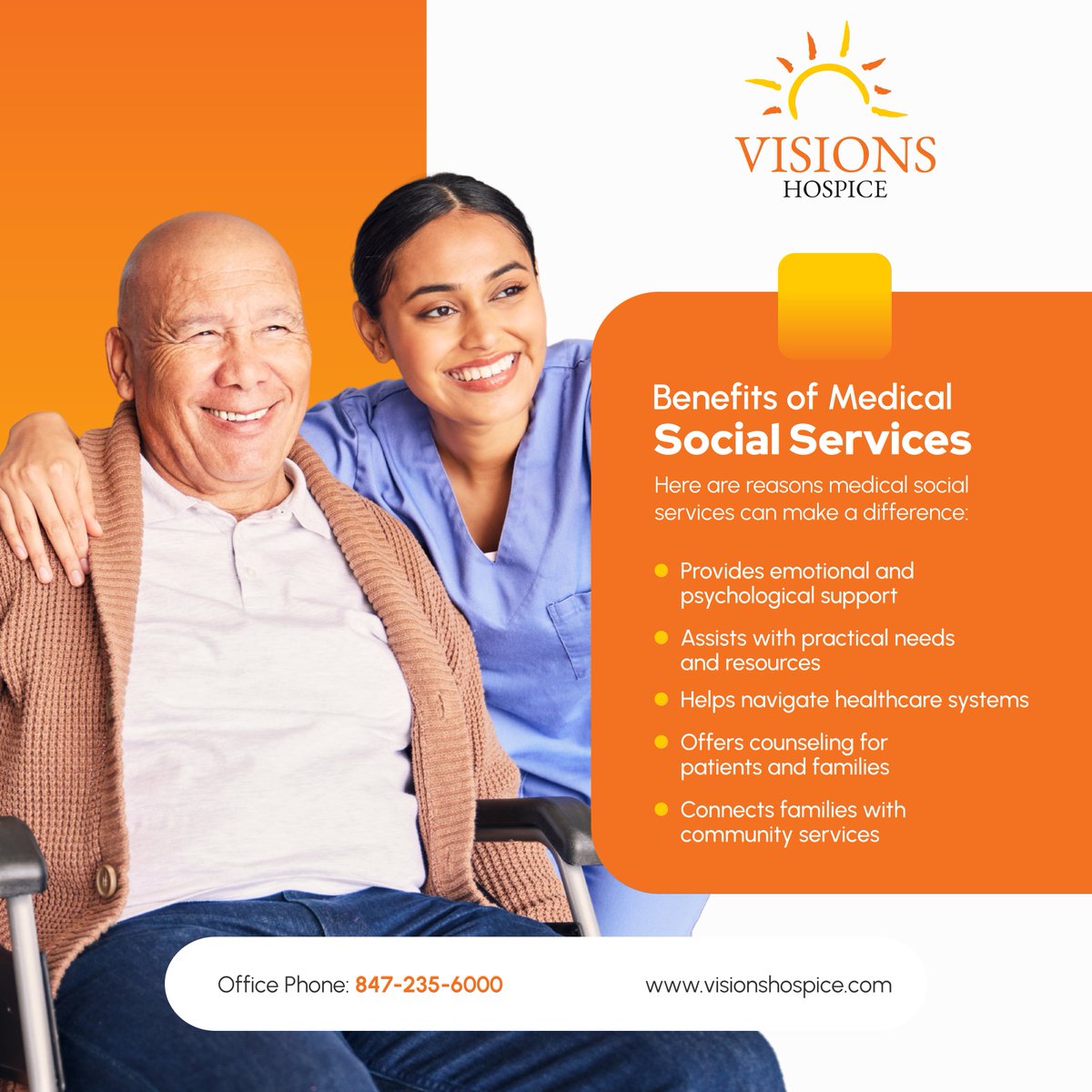 Visions_Hospice's tweet photo. Discover the benefits of medical social services. 💙 They offer vital support to patients and families during difficult times. 🌿

#SchaumburgIL #MedicalSocialServices #PatientSupport #HealthcareAssistance #FamilyCare https://t.co/t73ZcrHBXI