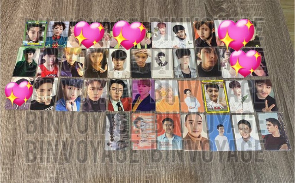 binvoyage's tweet photo. WTS EXO SUHO KAI LAY PHOTOCARDS 

(some cards are soldout i’ve to recheck the stocks)

❣️ship WW (ship from indonesia)
❣️ Paypal / BCA / dana / shopeepay 

DM 🍑

- 
wts wtb exo suho junmyeon Jongin pc photocard exo 엑소 suho 수호 준면 김준면 포카 poca https://t.co/WU01UYrMAX