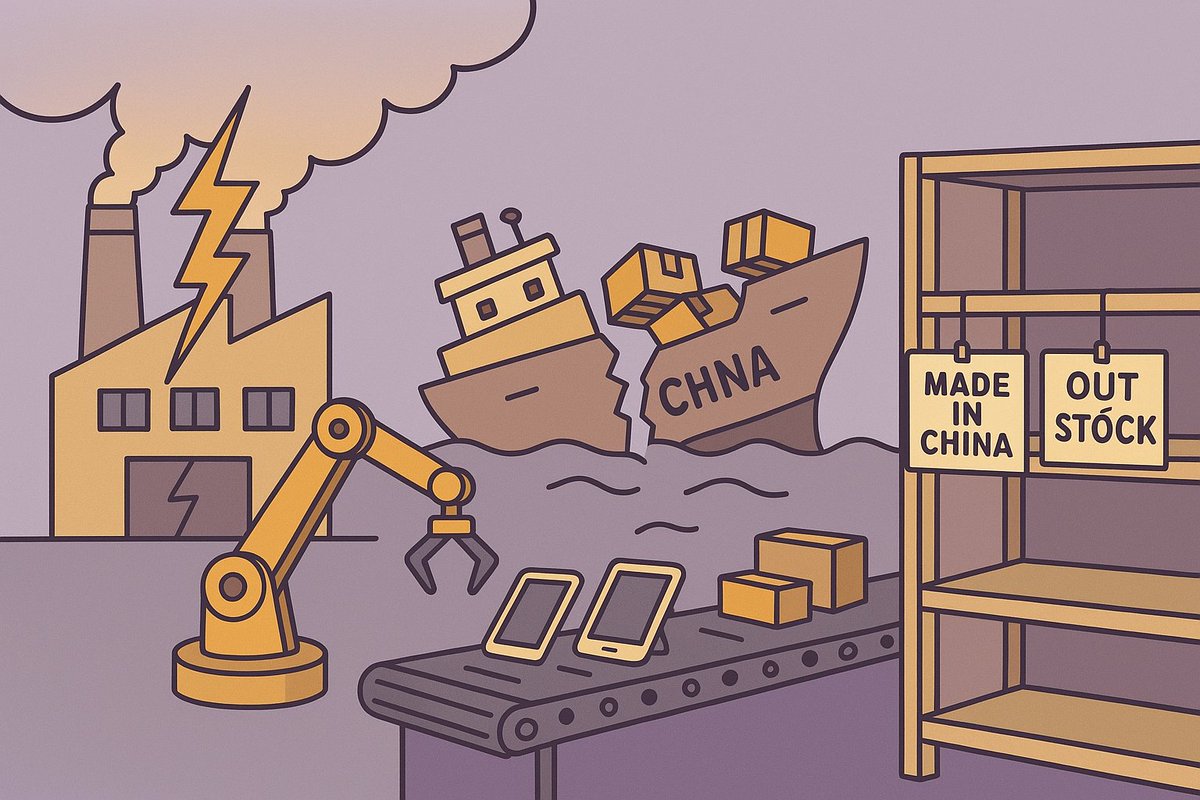 So the US now charges 104% on Chinese imports, in 2024 the US imported from China (to name a few):
- $127B Electronics
- $85B Machinery
- $32B Toys/Games
- $21B Plastics

In total over $462B, you can't just magically start producing all of this in the US overnight.
A lot of