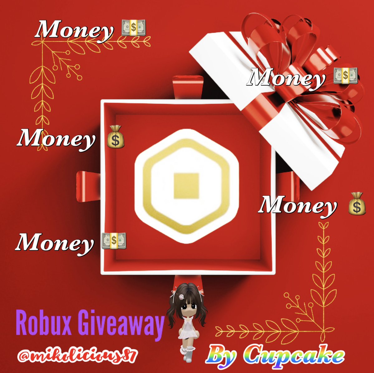 Here we go as promised! 

1000 Robux giveaway!! For 2 winners.  500 each person💰💰

‼️⚠️You know what u gonna do! Must do this accordingly to ensure you are entitle for this giveaway. 

🤑 Follow me <a href="/mikolicious87/">Miranda ❤️</a> 
🤑Like ❤️ &amp; ♻️ retweet
🤑comment ur user
🤑Tell me why u need