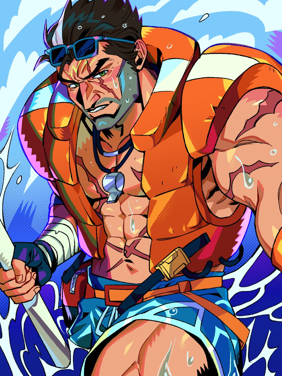 breaking_spine's tweet image. 2XKO pool party darius