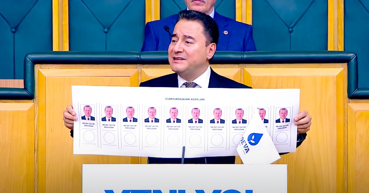 Ali Babacan: "İktidarın hayallerindeki, rüyalarındaki oy pusulası bu."