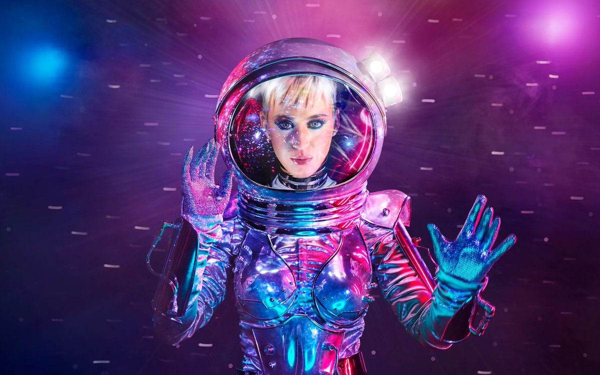 PopBase's tweet photo. Katy Perry goes to Space tomorrow. https://t.co/IvbYFBFjc6