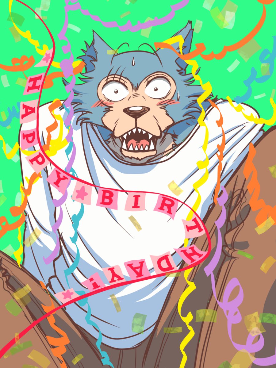 nano_mono_'s tweet image. Happy Birthday！✨レゴシ！✨
#Beastarsfanart